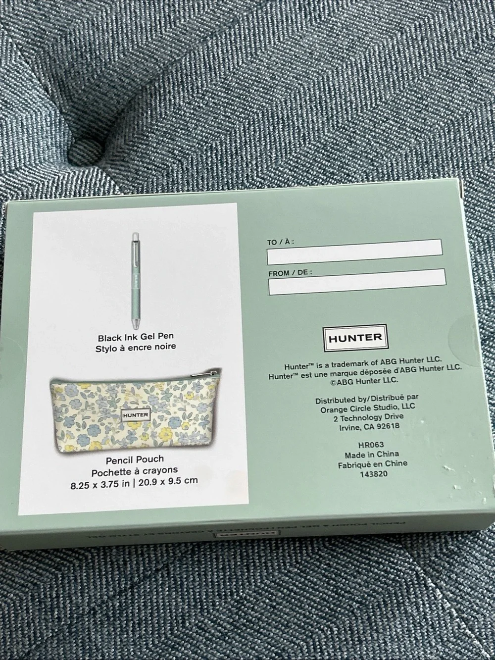 BRAND NEW! HUNTER Brand - Pencil Pen Pouch & Gel Pen Boxed Gift Set - NIB